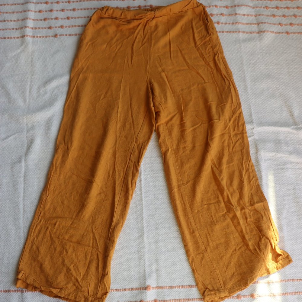 linen blend pants